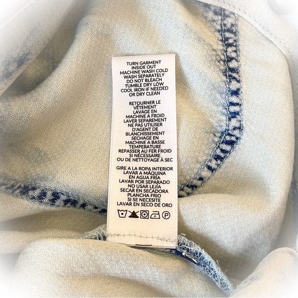 💕NWT Splendid Bleached Indigo Denim Jumpsuit💕 - Picture 10 of 10